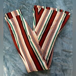 Stripped Yoga Pants. Size Small.